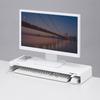 Sanwa Supply Desk Rack with Power Strip and USB Ports x D200 (W600 White) MR-LC202WN