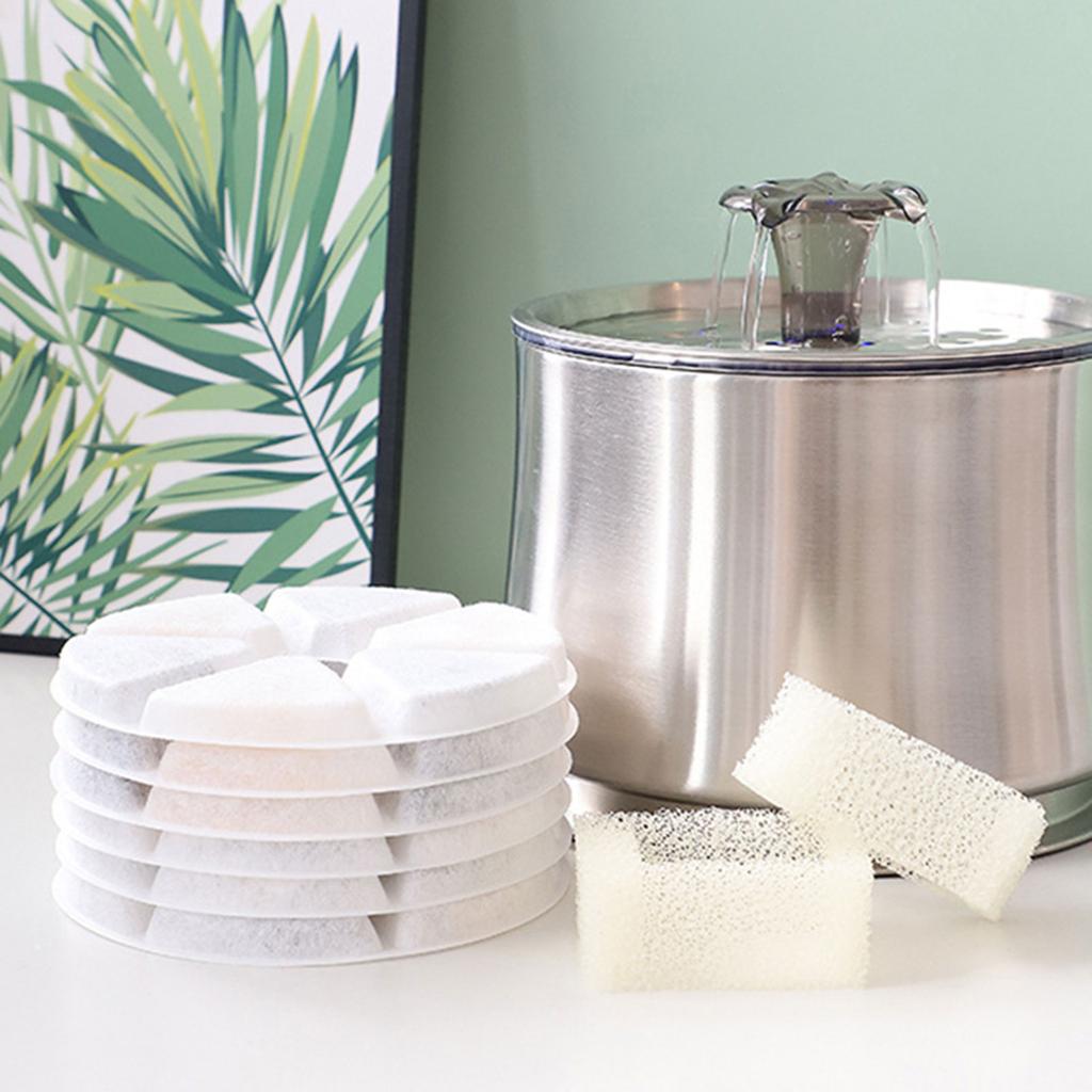 6 сменных фильтров для фонтана для домашних животных Улучшают качество воды Сохраняют воду чистой и свежей Замена фильтра