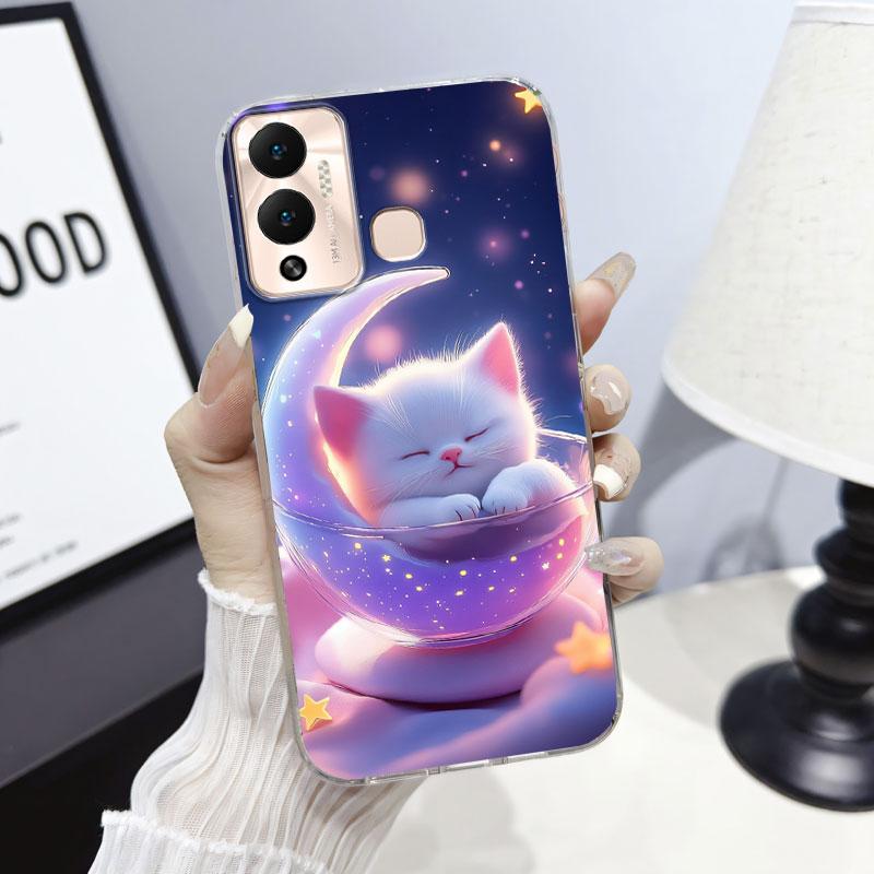 Счастливый Для Infinix Hot 12 Play 12i Чехол Защитная Крышка Для Infinix Hot 12 Play NFC Мраморный Прозрачный Мягкий Силиконовый Чехол Для Телефона Funda