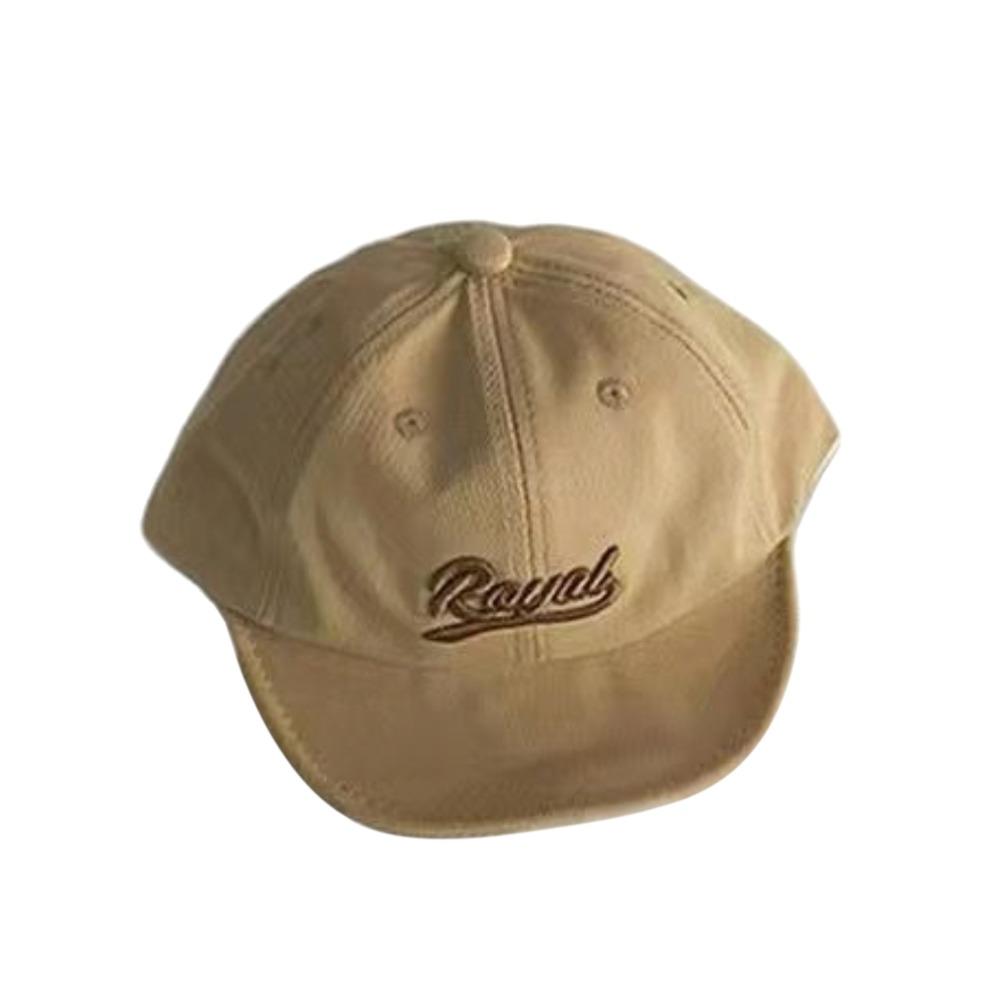 Letter Embroidery Children's Hat Solid Color Sun Protection Cap Boys Girls Caps Peaked Hats