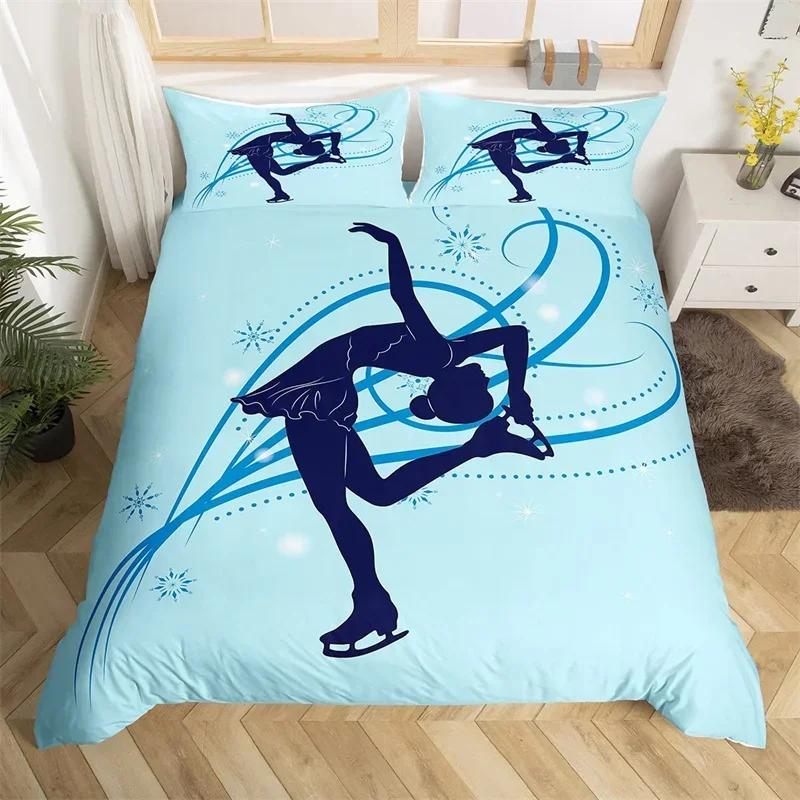 Комплект пододеяльника для гимнастики Радужный акварельный тай-дай Комплект постельного белья размера «queen» Микрофибра Пододеяльник для чирлидинга Для любителя йоги