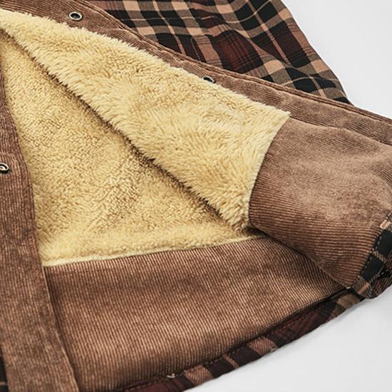 Мужские клетчатые рубашки, зимние куртки, флисовые теплые рубашки, пальто, мужские хлопковые рубашки высокого качества, деловая повседневная верхняя одежда, рубашки