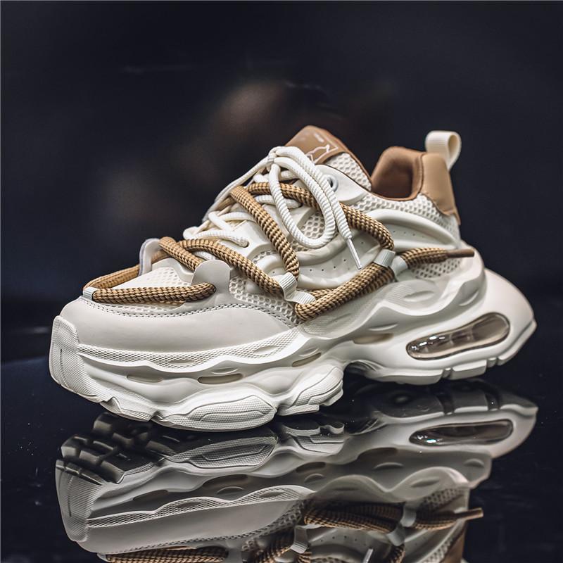 2024 Platform Men Shoes Fashion Clunky Sneakers Casual Shoes Breathable Sports Dad Shoes Male Fitness Footwear Off White Shose