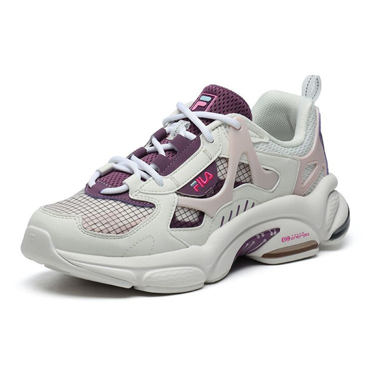 Fila Fusion RJV Ткань Синтетическая кожа Удобные Модные Низкие Повседневные Кроссовки Женские Кроссовки Персиково-Розовый T12W121102FWP