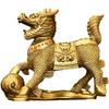 Благоприятный полностью медный орнамент Домашний магазин Настольное украшение Пара Мужчина и Женщина Восемь Сокровищ Огненный Кирин