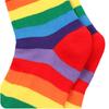 Радужные полосатые длинные гольфы выше колена женские фестивальные костюмные аксессуары для выступлений танцев красочные полосатые носки оптом
