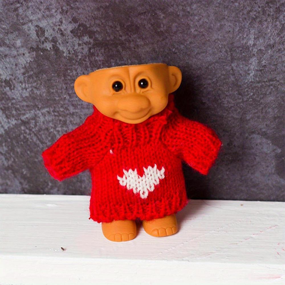 Набор губной помады для куклы-тролля, крутая и творческая личность, маленькая ретро-игрушка Thunderbolt в свитере, милая