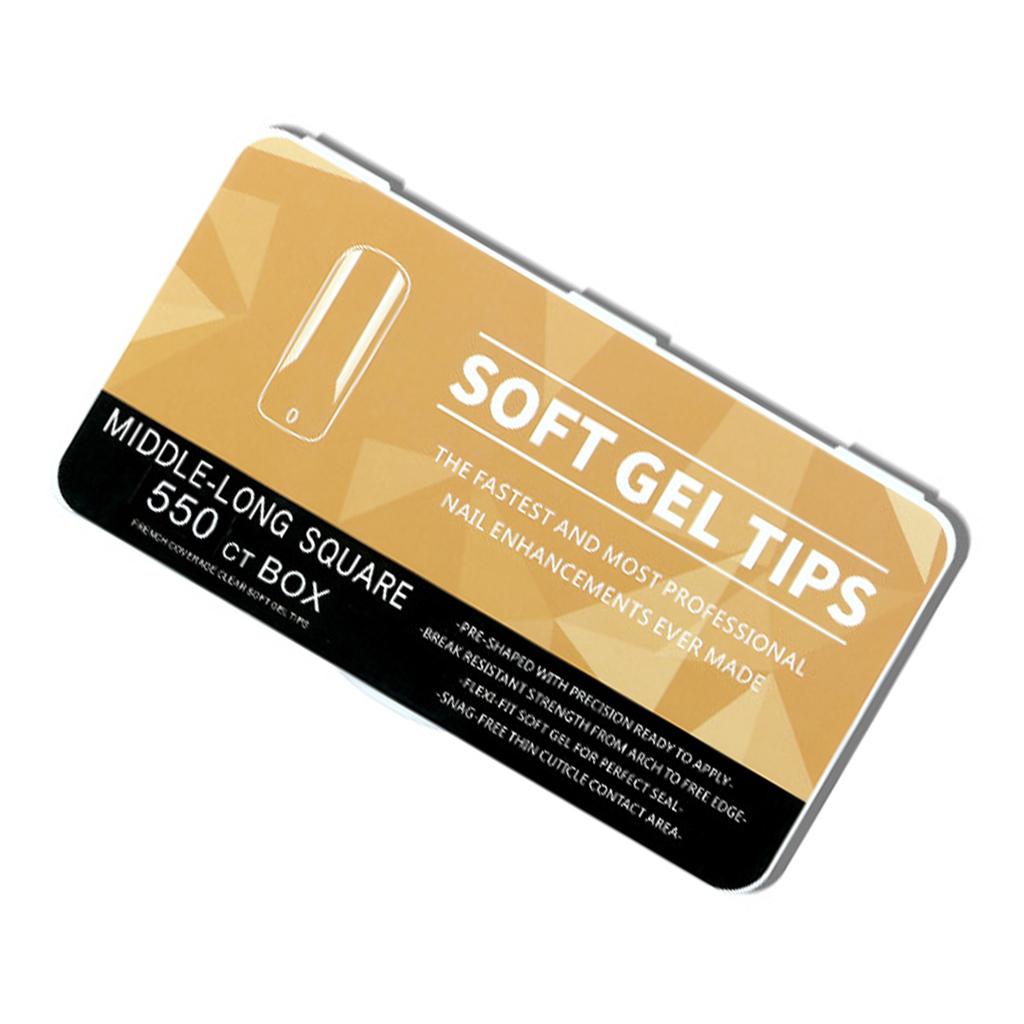 550x мягкие гелевые типсы полуматовые типсы балерины накладные ногти удлиненные типсы с полным покрытием типсы с накладными ногтями
