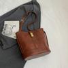 2024 New Korean Version Large-capacity Bucket Bag Fashion Trend Retro Versatile Women's Bag Shoulder Messenger Bag