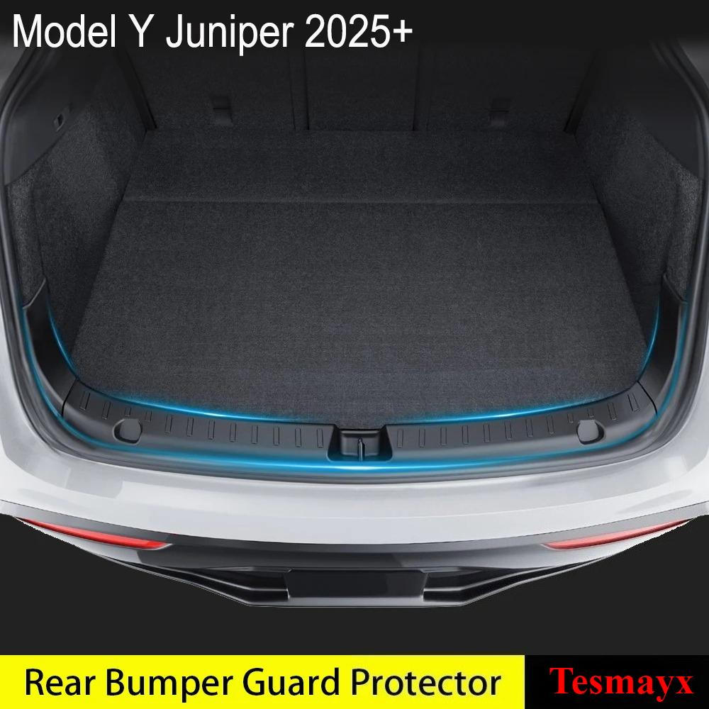 Защитная накладка на порог заднего багажника Tesmayx для Tesla New Model Y Juniper Launch 2026 Защита бампера багажника Аксессуары для порогов TPE