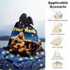 1PC Custom Name "Yorkie Dreams Lights" flannel blanket versatile,all-season throw suitable for the living room,bedroom,camping,travel,and gift