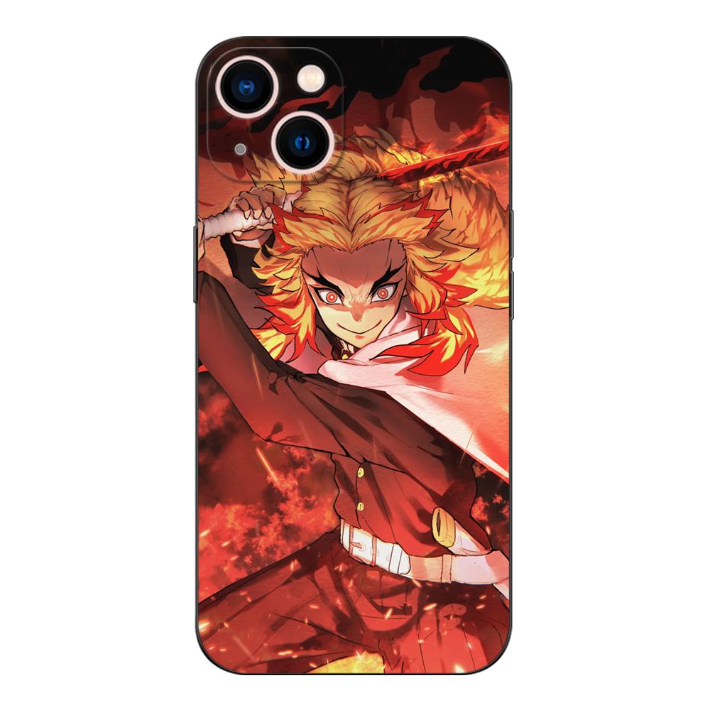 Черный чехол TPU для Xiaomi mi 11i 5G Redmi Note 11 11S 11T Pro PLUS 4G 5G Cover Rengoku Kyoujurou