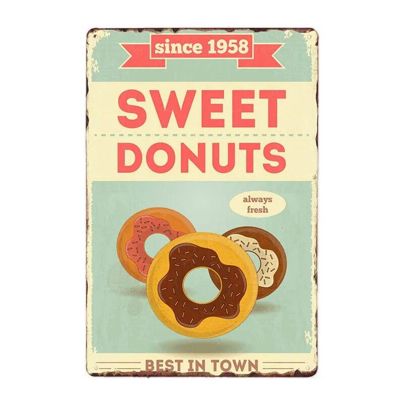 Хот-доги Ретро жестяная вывеска Хот-дог металлический плакат винтажная доска фаст-фуд магазин в отеле Настенный декор 20x30 см