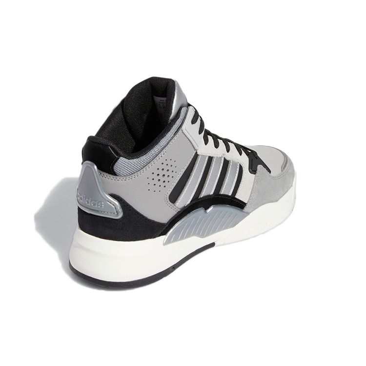 adidas Neo 5-й квартал Прочные Дышащие Скейтбордические Кроссовки Средней Высоты Женские Скейтбордические Кроссовки Серебристые GW7009