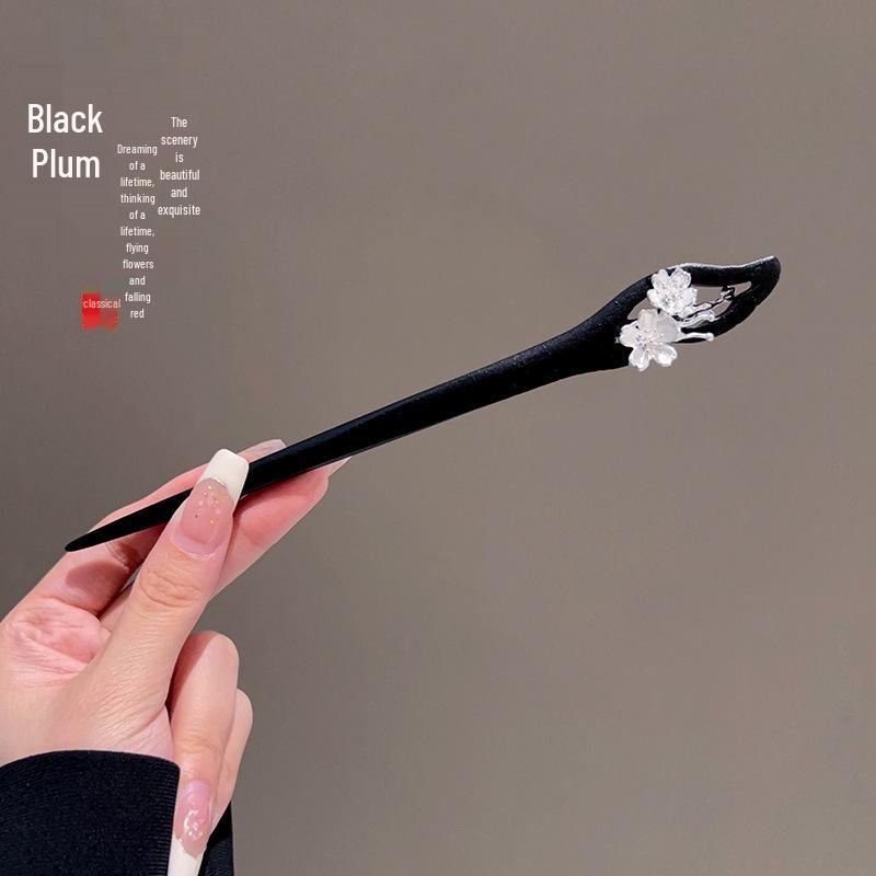 Elegant Hanfu Flower Hairpin: High-End Tassel Step Shake for Updo