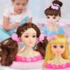 Simulation Half Body Barbie Doll  Make Up Braided Hair Princess Play Toy House