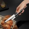10-дюймовые кухонные щипцы для еды из нержавеющей стали для гриля-барбекю, зажим для мяса, нескользящие щипцы для приготовления пищи, зажим для салата, стейка, столовые приборы