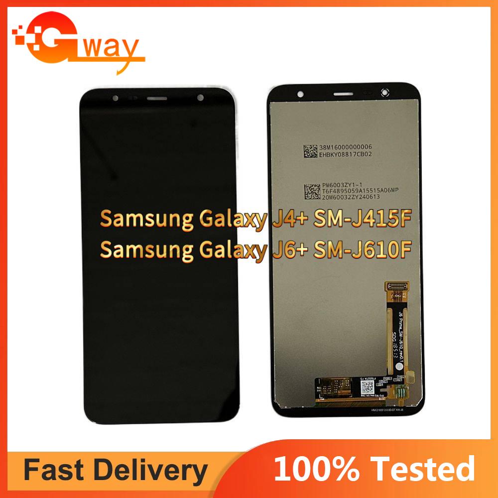 Полная сборка LCD-экрана и сенсорного стекла для Samsung Galaxy J4+ J4 PLUS J6 PLUS SM-J415F