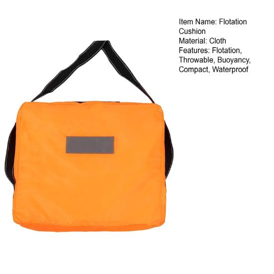 Бросательная плавучая подушка Высокая плавучесть Лодочная бросательная подушка с ремнем Водонепроницаемое бросательное плавучее устройство для катания на лодке, плавания, спасения