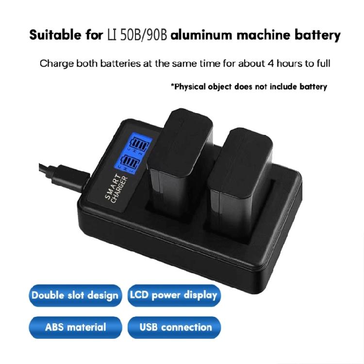 Быстрое зарядное устройство LCD Micro USB для камеры Olympus D750, SH21, SP800UZ