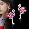 Electroplating True Gold Pink Virvan Firebird Earrings