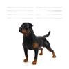 Realistic Pvc Dog Model Extra Large Doberman German Shepherd Pet Display Tabletop Ornament