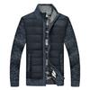 Men Sweater Jacket Fashion Winter Coat Fleece Hoodies High Quality Luxury Checkered Hooded Knit Cardigan Male Outer Wear
