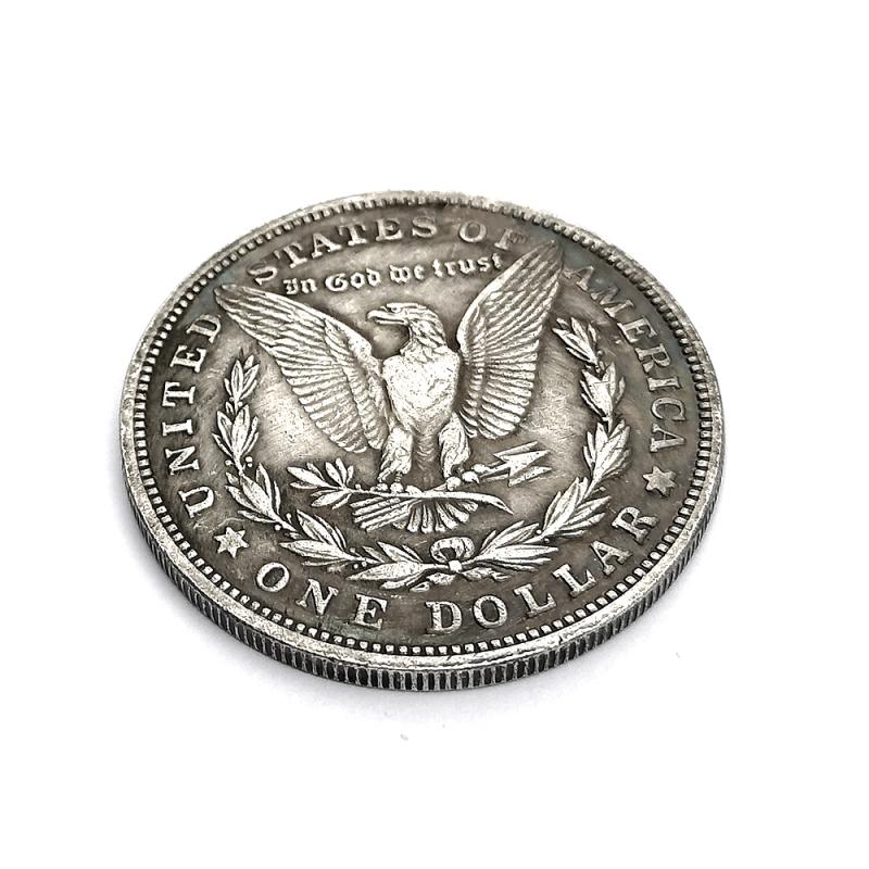 Металлическое украшение памятной монеты американского серебряного доллара