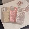 Простой Ins Любовь Подходит для IPhone15 Apple 16 Чехол для мобильного телефона 14pro Max Свежий 12 Жесткий 13 Волна воды