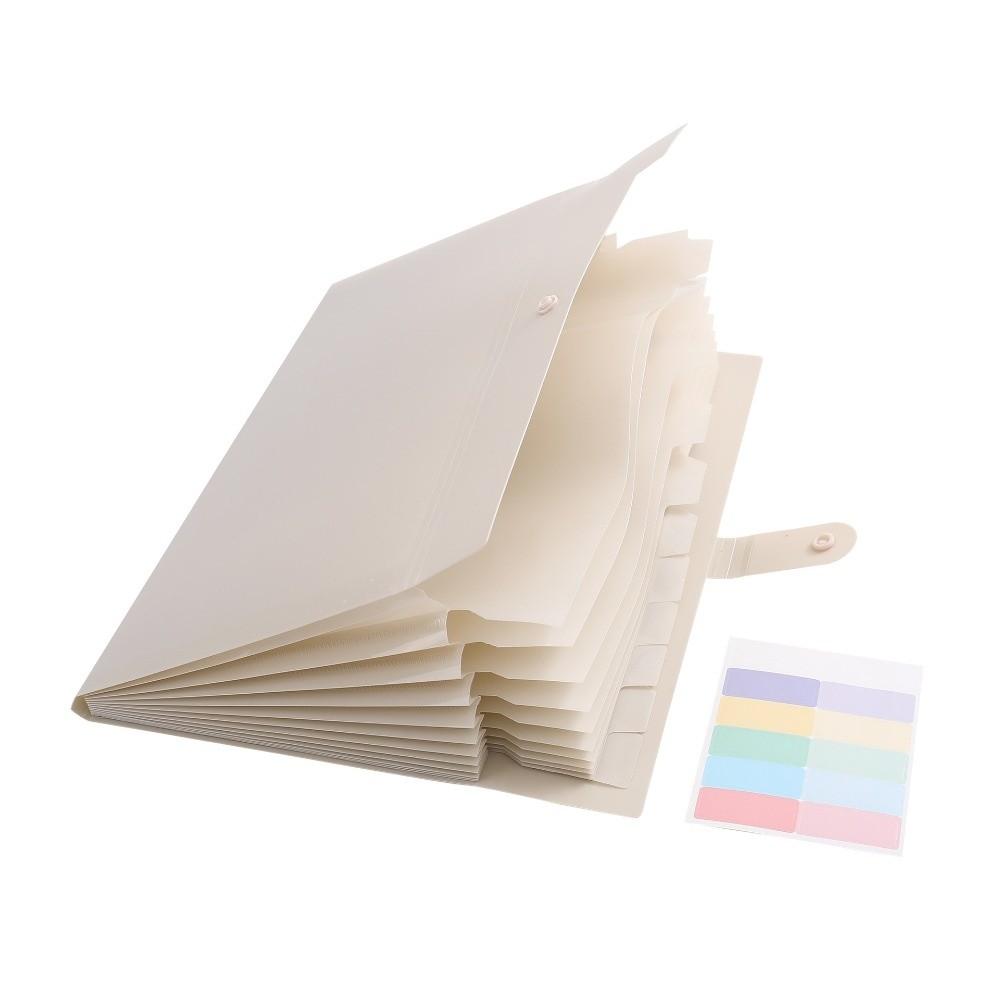 A4 Size Expandable Folder Macaron Color Classification File Folder Document Storage