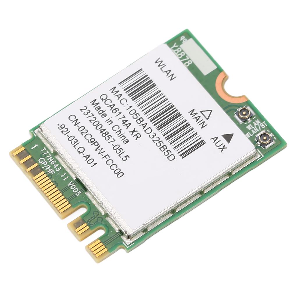 Wireless Net Card 867M 2.4 GHz5 GHz Dual Band Wear Resistant PCB Wireless Card with M.2 Interface for Laptop