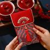 Весенний Фестиваль Парча Красный Конверт Новогодние Благословения Слова Новогодний Денежный Мешок Подарки Для Вечеринки