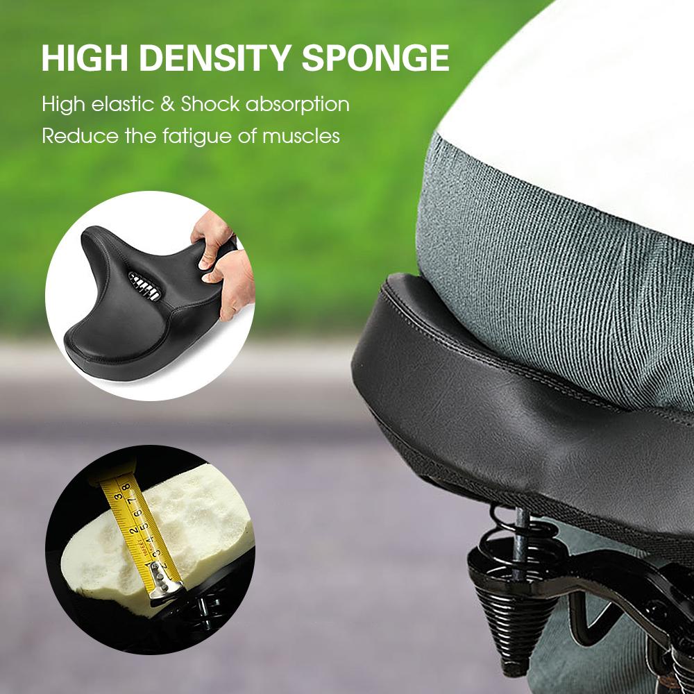 Wide Bike Saddle Oversized Bike Seat Comfortable Mountain Bicycle Cushion Pad Waterproof Cycle Seat