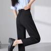 Black Nine-point Trousers Women's Spring and Summer Interview Professional Eight-point Drape Dress Pants Small Pipe Suit Pants