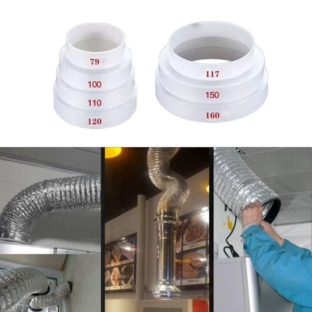 1Pcs For Fan Ventilation Fan Pipe Connector Multi Reducer Extractor Duct Tube New Exhaust Duct