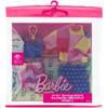 Набор модной одежды Barbie из 2 предметов в клетку и синем цвете для кукол-переодевалок с одеждой и аксессуарами для детей от 3 лет