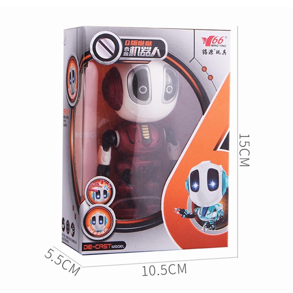 Мини умный говорящий робот игрушка электронная кукла игрушка голова сенсорный датчик светодиодный легкий сплав робот