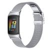 Миланский ремешок для Fitbit Charge 5/6 из нержавеющей стали, ремешок для умных часов