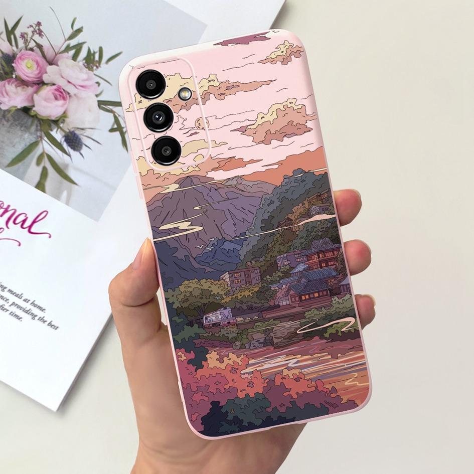 Для Samsung A14 5G 2023 Чехол Милый Желтый Утенок Кот Мультяшный Funda Для Samsung Galaxy A14 SM-A145F SM-A146B Чехол для Телефона A 14 Etui
