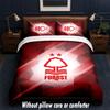 Nottingham Forest Design Bed Bedding Set 1 Duvet Cover + 2 Pillowcases Soft Breathable Household Bed Linens
