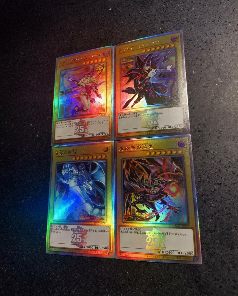 Сделай сам 4 шт./комплект Yu-gi-oh! Самодельная Коллекция Карточек Стекло Вспышки Золотые Лазерные Вспышки Аниме Игрушка Подарок Мультфильм