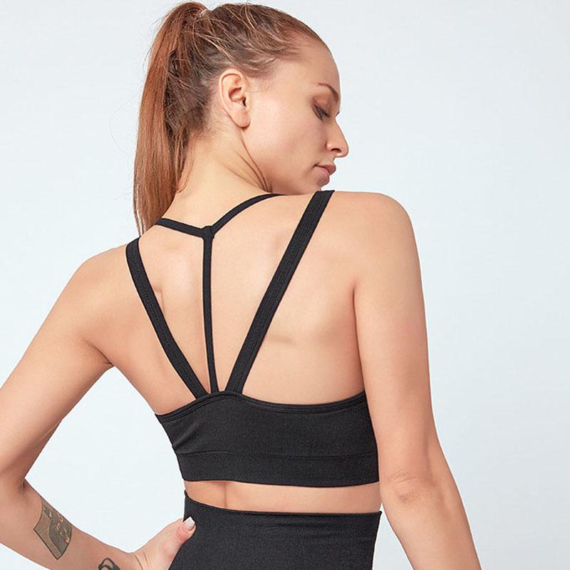 Бесшовные бюстгальтеры для йоги, спортивная одежда для женщин, спортивные топы, фитнес-тренировки, спортивный бюстгальтер