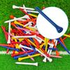 100 Pcs Golf Tees Reduce Friction Side Spin Wooden Golf Tees Golf Accessory To Improve Distance And Accuracy