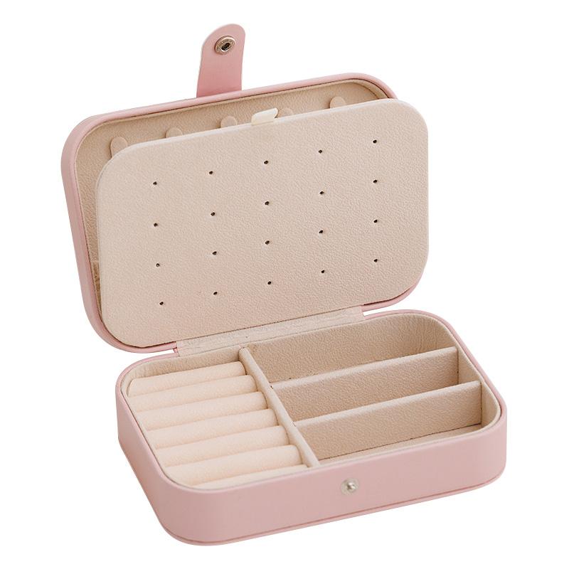 Jewelry Storage Box Double-layer Earrings Necklace Storage Box Portable Travel Jewelry Box Large Capacity Jewelry Display Box
