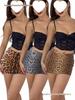 Европейская и американская летняя мода Сексуальная эластичная облегающая мини-юбка
