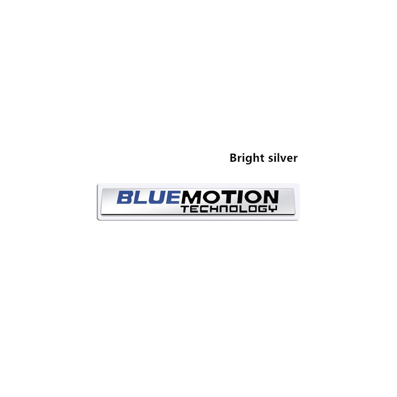 RUNTB1 Metal 3D Badge Blue Motion Technology Logo Car Rear Trunk Body Sticker Emblem For VW Polo Golf Passat Touran TSI TDI MK4 MK5 MK6