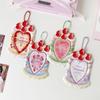 Kawaii Kpop Photocard Holder for 53x85mm PVC Card Protector with Pendant Keychain for Students Girls School Accessories Gift