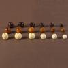 50PCS Big Hole Natural Wood Loose Beads Wooden Round Beads For Jewelry Making Bracelet Necklace Accessories DIY Crafts