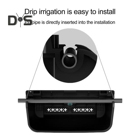 Vertical Garden Planter 350ml Self-Watering Flower Pot Hanging Wall-Mounted Stackable Flowerpot for Herbs Flowers Succulents