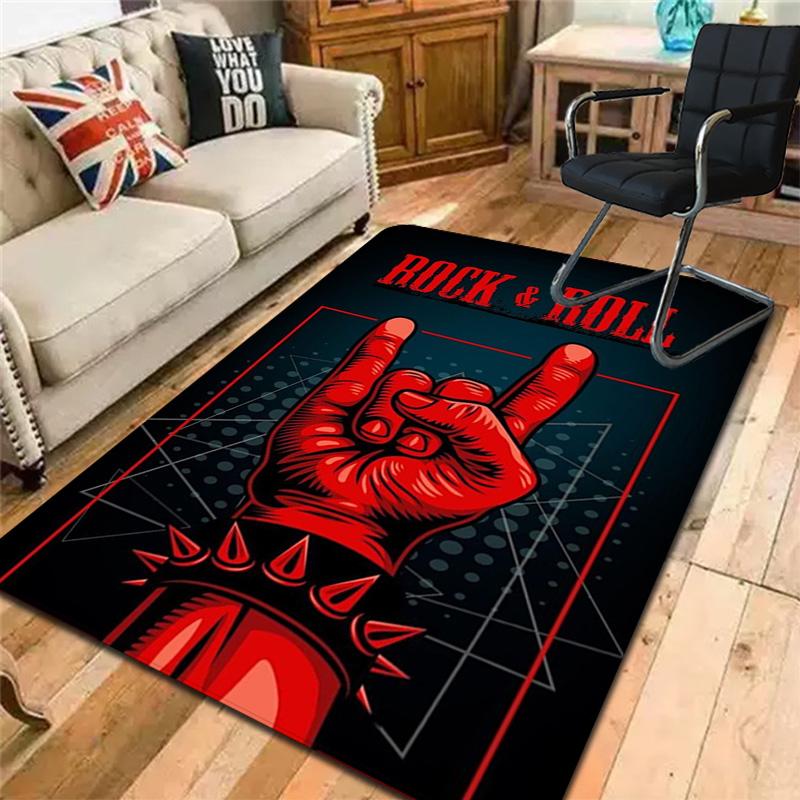 Rock spirit symbol Rug Floor Mat for Living Room or Bedroom Soft and Comfortable Carpet a Gift for Birthday and Holiday.ZFF0913422